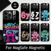 Чехол S-Six S-Seven 67 SS для iPhone 17, 16, 15, 14, 13, 12, 11 Plus, Pro, Магнитный, Для беспроводной зарядки Magsafe