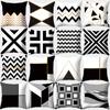 Geometric Print Cushion Cover Polyester Upholstery Sofa Cushion Pillow Cover Throw Pillow Soft Pillow Cover Home Decor