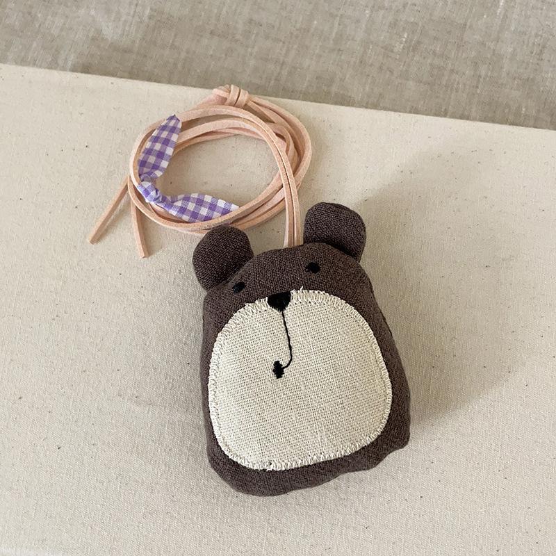 Корейская версия мультяшного милого тканевого трехмерного хлопкового наполнителя с изображением животных на шее, женский милый универсальный свитер, цепочка, аксессуары, кулон