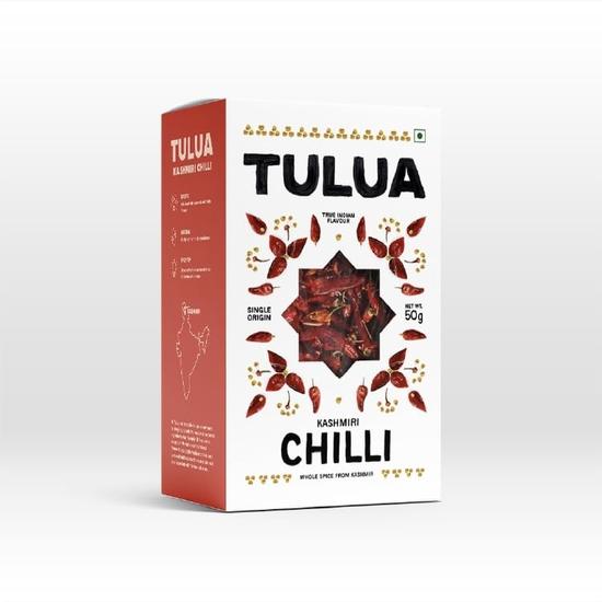 Tulua Natural & Organic Whole Spices Combo Pack | Cumin, Mustard, Bay Leaf & Kashmiri Chilli
