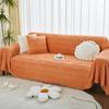 New Autumn Winter Solid Color Plush Sofa Towel Cloth Sofa Blanket Full Cover Universal Couch Towel Dust Proof Sofa Cushion Cover