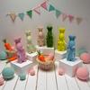 Creative Bunny Decoration With Bow Tie Rabbit Ornaments Gifts Simulation Rabbit  Party Favors