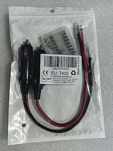 2 шт. автомобильный прикуриватель 28 см 12 В/24 В автомобильный удлинитель гнезда прикуривателя для холодильников с 8 стеклянными предохранителями