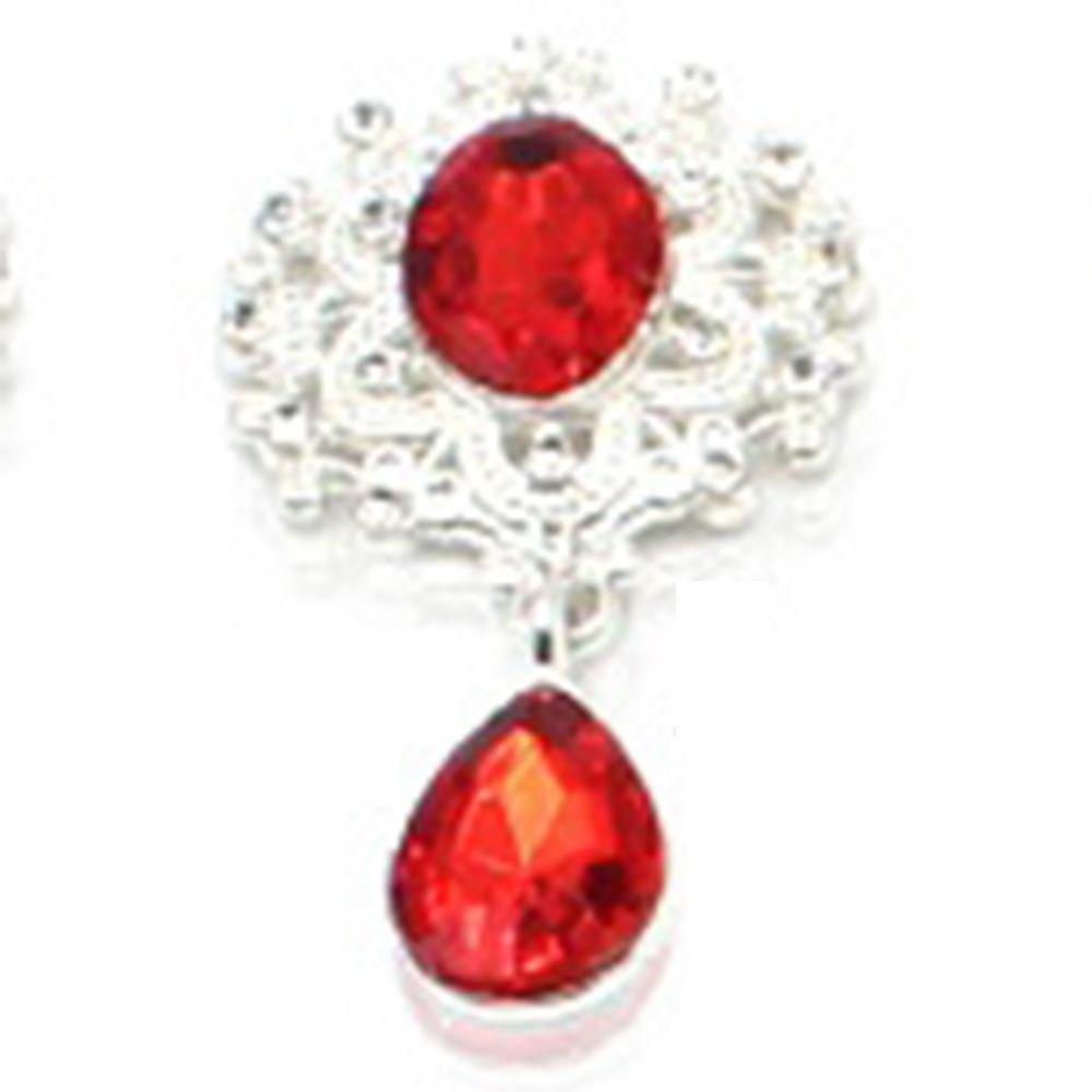 Faceplate Garment Decorative Water Droplets Sewing Button Alloy Rhinestone Pendant Scrapbooking