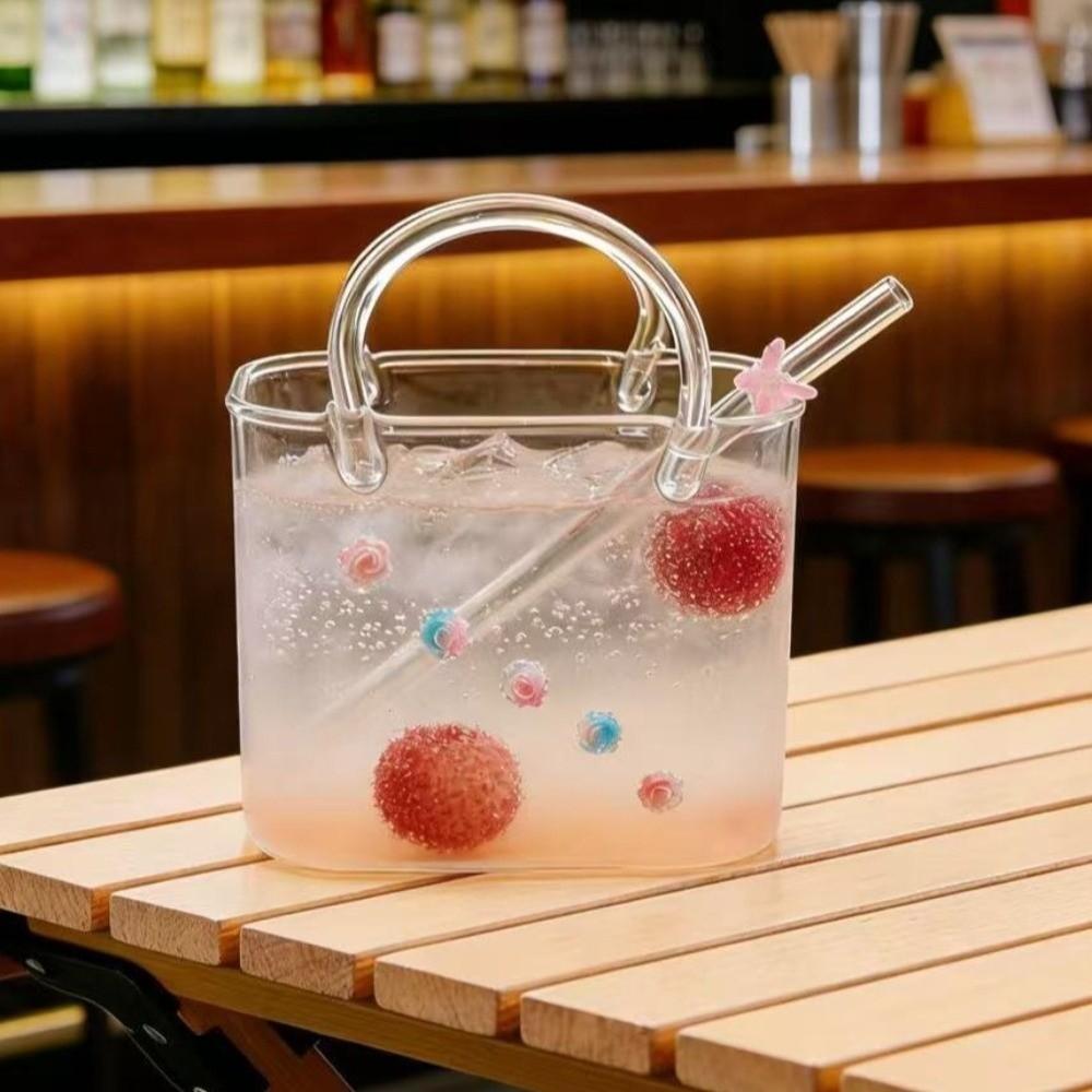 with Straw Creative Cocktail Glasses Novelty Beer Drinking Mug Fruit Wine Glass Home Use