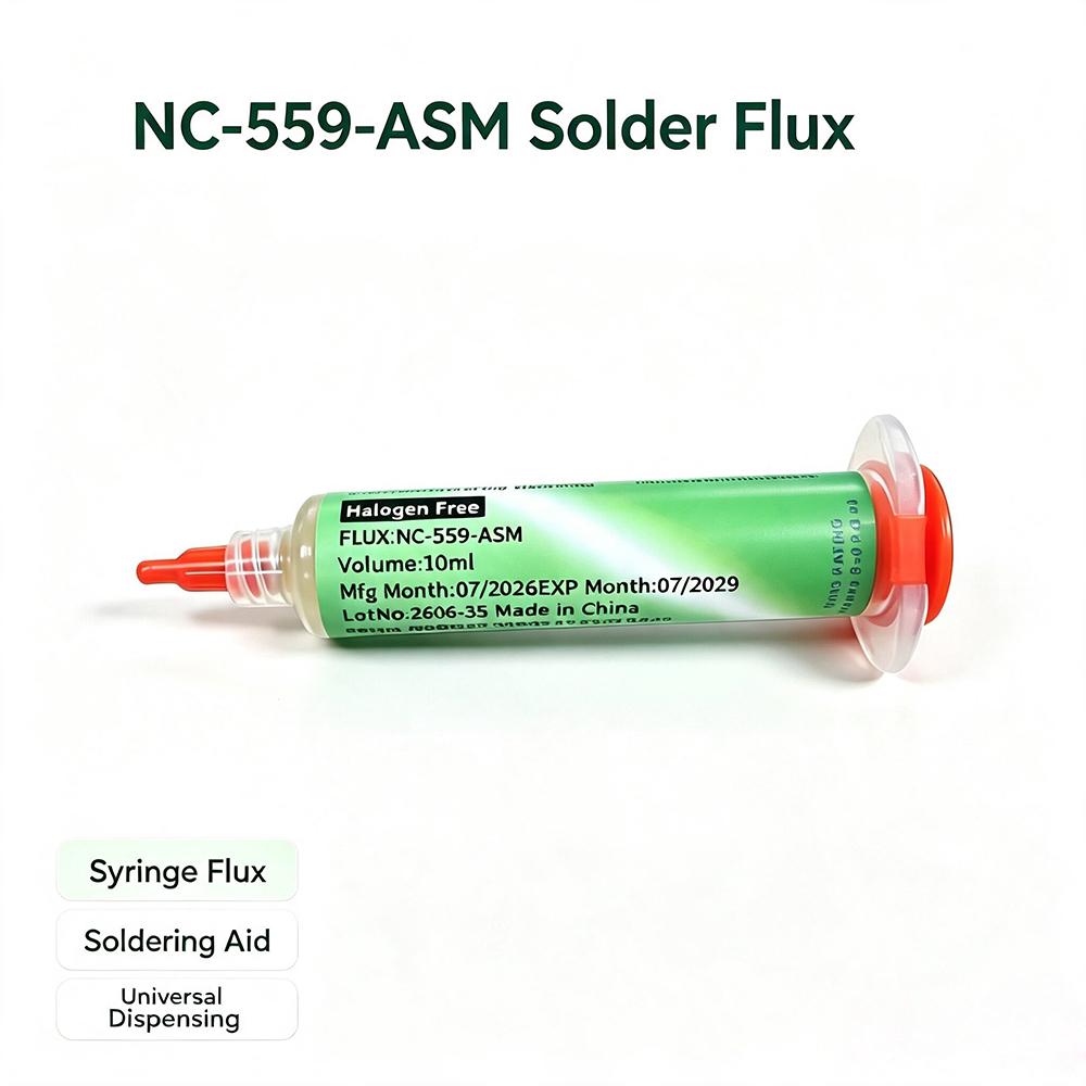 NC-559-ASM BGA PCB Безвымывная припойная паста Паяльная ремонтная паста с флюсом-смазкой 10 куб. см Расход воздуха 3