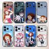 Аниме Фигурка O-Очако U-Урарака Черный Чехол для Телефона Для iPhone 17,16,15,14,13,12,13,11 Pro Max Plus mini Силиконовый Мягкий Задний Чехол