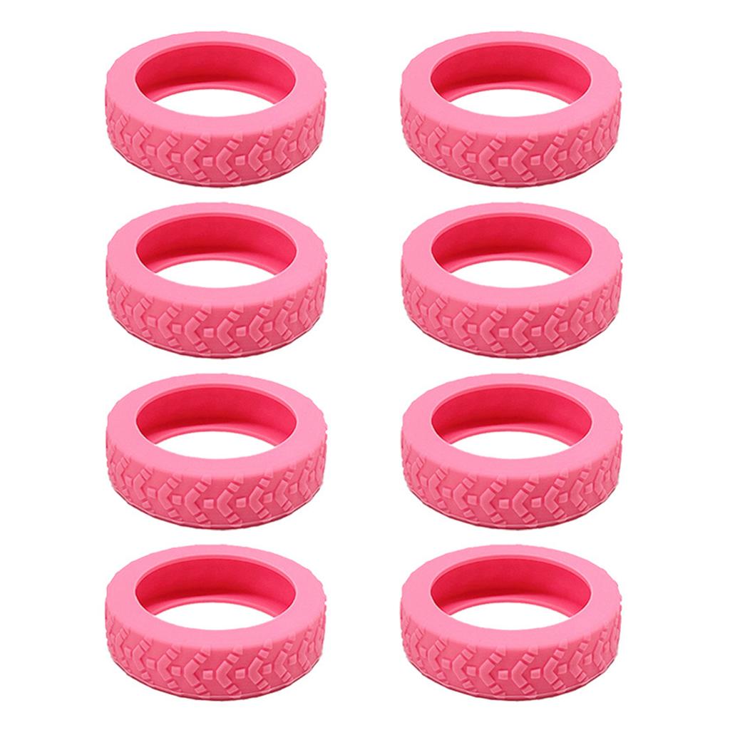 8 шт. Защитные чехлы для колес чемодана, мягкие бесшумные колеса для тележки, чехлы для колес чемодана, роликовые аксессуары для чемодана, снижение шума