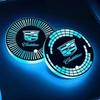 LED Car Cup Holder Mat USB Charging Coaster for Cadillac ATS CTS DTS STS SLS XLR BLS Escalade CT6 Interior Light Pad