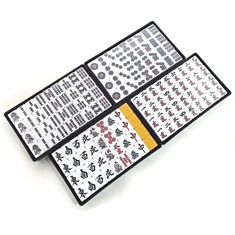 Набор для игры в маджонг ручной работы с 1 оригинальным ремешком для плиток Go Labo Большие плитки для маджонга Amos SMART Taiyo Giken