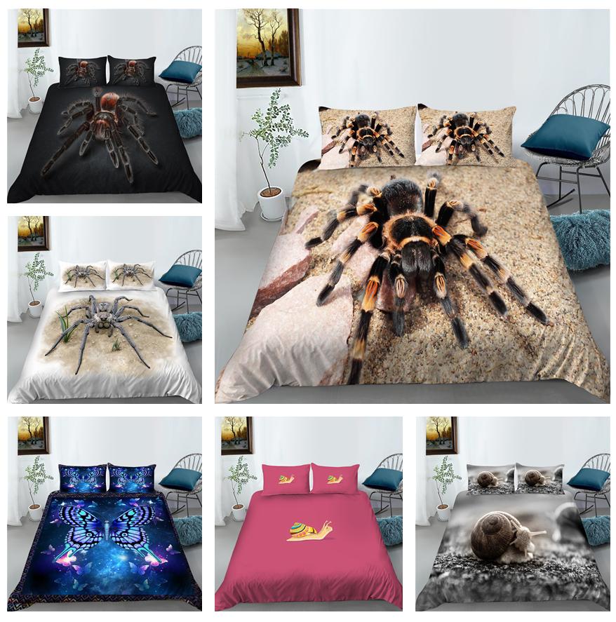 Insect Series Bedding Set 3D Digital Printed Quilt Cover and Pillow Cover 2/3 Pieces Full Size Bedding Set Home Decoration Bedding Set