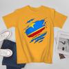 Unisex Unisex Congolese DRC Democratic Republic of Congo Flag Tshirt Tees T Shirts WoUnisex Boys 100 Cotton TShirt