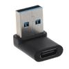 10 Гбит/с USB 3.0 Male на Type C Female Адаптер, 90 градусов, Прямой угол, Super Speed