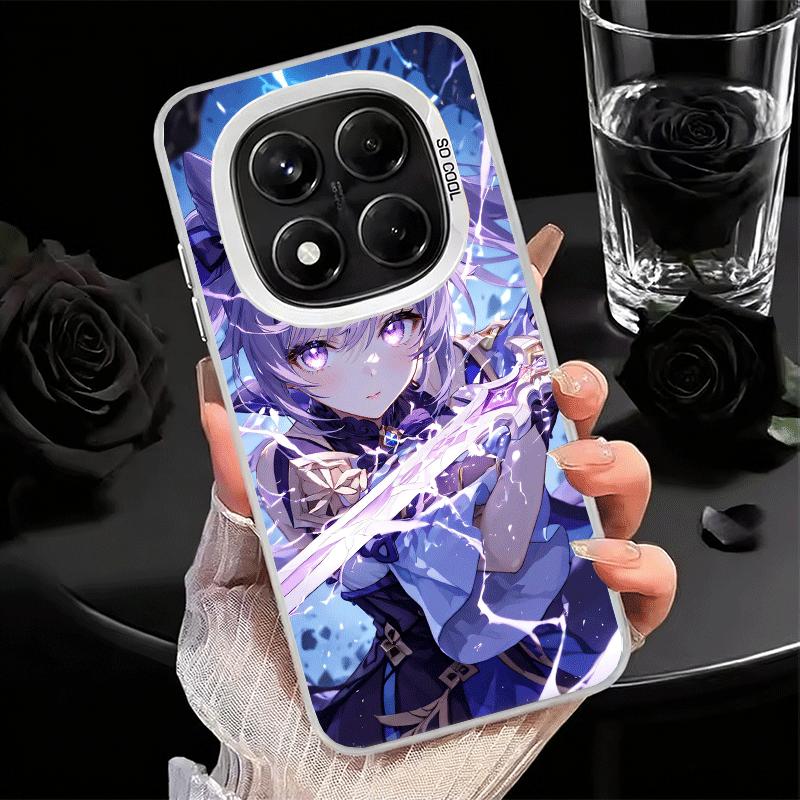 Мягкий чехол для телефона Genshin Impact Кэцин для Xiaomi Redmi Note 13 14 15 Pro Plus 12S 12 11S 11 11T 10S 10 Ударопрочный задний чехол