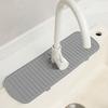 Sink Splash Guard Soft Flexible Quick Dry Universal Drip Catcher Tray Sink Faucet Drying Mat Splash Catcher Kitchen Supplies
