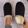 Fashion Platform Fluffy Slippers Women House Flats Fashion Plush Women Shoes Winter Designer Shoes Ladies Large Size Home Slides Women