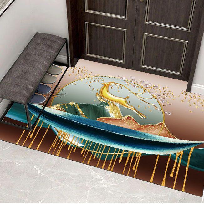 Входной коврик Напольные коврики Нескользящая основа Резиновый Приветственный придверный коврик Коврик для ванной комнаты Кухонный коврик