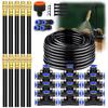 30M-5M DIY Free Bending Universal Sprayer Kit 8 мм шланг Patio Misting Cooling System для полива садовых растений Fogging Irrigation