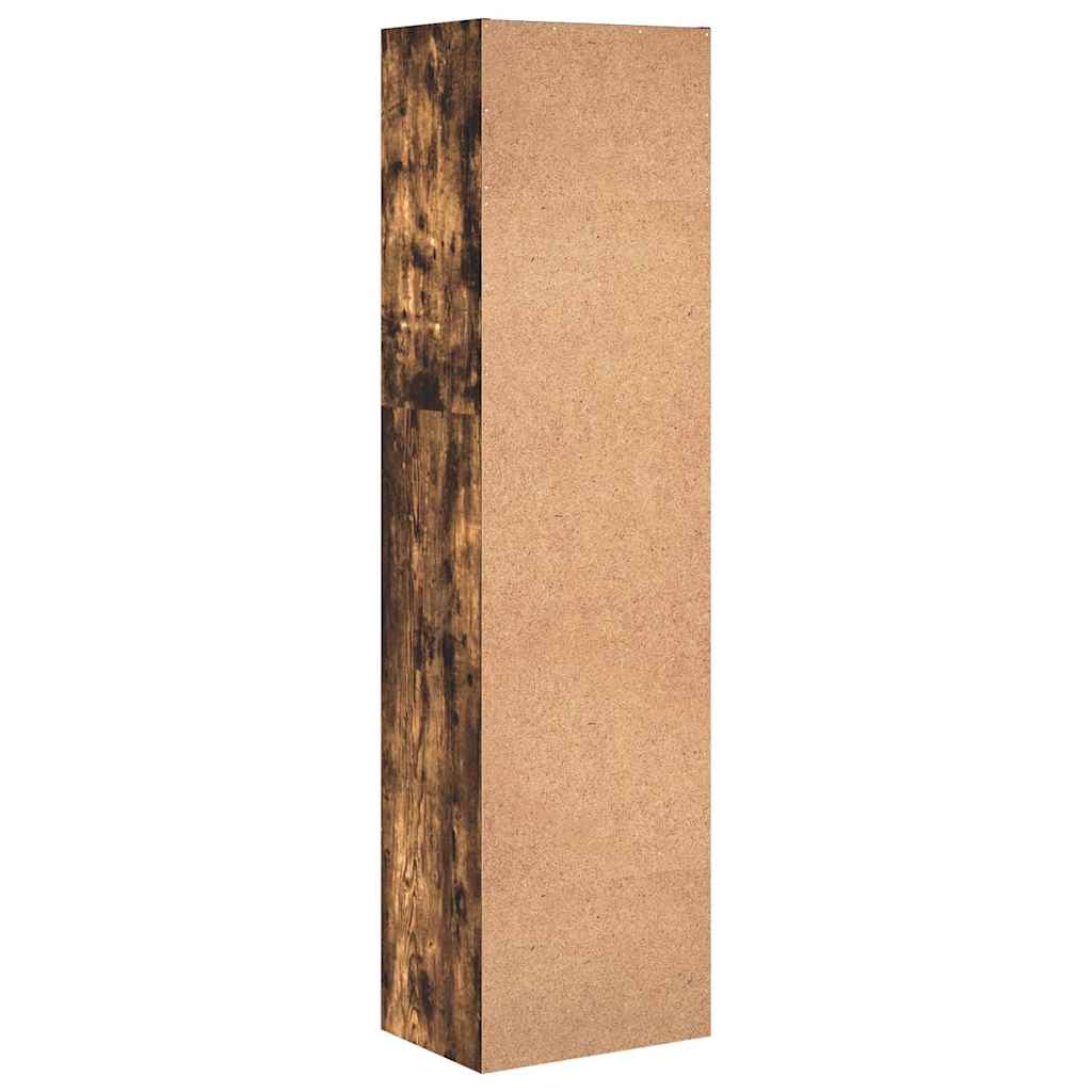 Bookshelf Smoked Oak 40x30x152 cm Engineered Wood