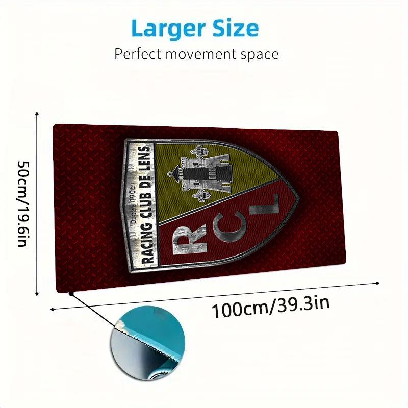 RC Lens Mouse Pad, Large Gaming Desk Mat, Non-slip XXL Mousepad for Laptop & Tablet, Mini PC Playmat with Stitched Edges