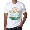 Men’s Vintage Tee Shirt Graphic T Shirt Mountain Explorer SPANTIK White