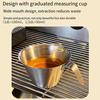 Мерная чашка для эспрессо из нержавеющей стали, 100 мл, двойная чашка для дозирования кофейных зерен, молоко