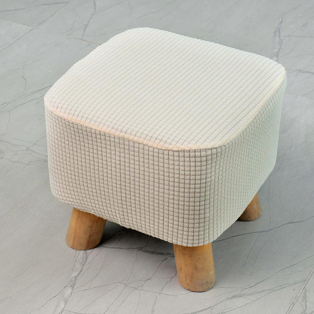 Утолщенный эластичный чехол для квадратного табурета