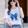 Летняя футболка с круглым вырезом, женские свободные топы с короткими рукавами