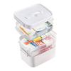 Portable Medicine Storage Box Pill Organizer Large Capacity Multi-layer Design Transparent Medicine