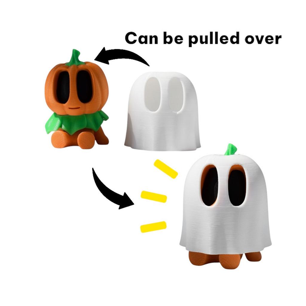 3D Printed Halloween Pumpkinman Pencil Transformation Decoration Figure