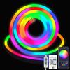 USB LED Neon Strip Lights Waterproof WS2812 RGBIC Neon Rope Lights With Bluetooth APP Control Flexible Tape with Chasing Effect