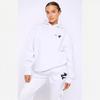 Womens Oversized Hooded Sweatshirt Set With Foil Print Streetwear Tracksuit Loose Fit Casual Sportswear