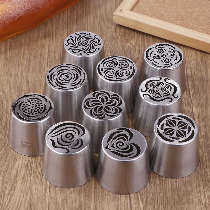 1Pc Stainless Steel Russian Piping Tips Cake Icing Frosting Nozzles Cream Tip For Cupcake Decoration Diy Kitchen Baking Tool