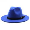 Men'S And Women'S Top Hats British Classic Jazz Hats Woolen Hats Big Eaves Hat Fashion Flat Hat Jz-012