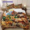 Wildlife Pattern Bedding Quilt Set Quilt Cover Pillowcase Home Decoration Birthday Gift (1 * duvet cover + 2 * pillowcase, without core)