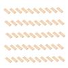 50PCS Wooden Dowels 8x22x50mm Beech Wood Grooved Plugs for Woodworking Furniture Splicing Cabinet