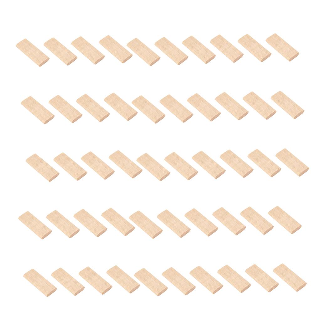 50 шт. деревянных шкантов 8x22x50 мм из бука, пазовые заглушки для деревообрабатывающей мебели, шкаф для сращивания