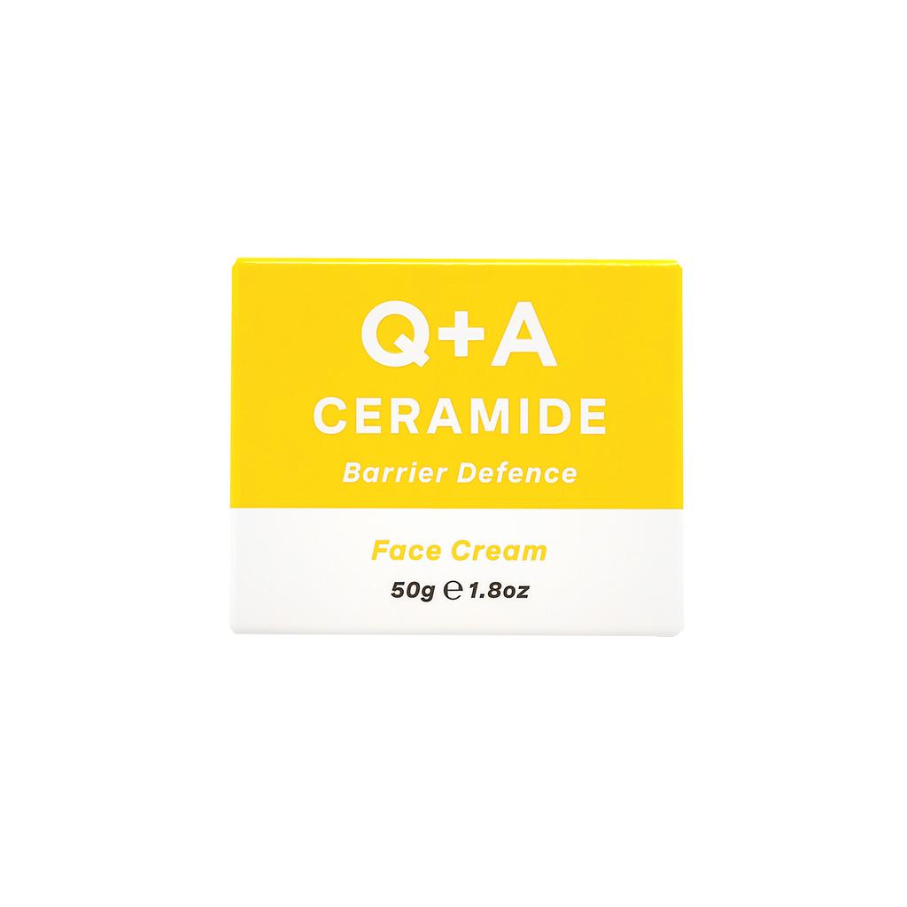 Q+A - Ceramine Barrier Defense Face Cream, 50g - защитный крем для лица с керамидами