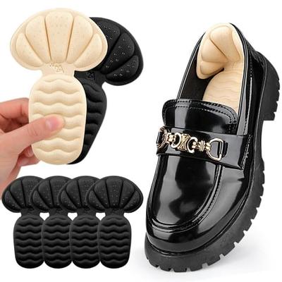 YUXIKIS Накладки на пятки, Т-образные, Предотвращают появление волдырей, Регулируемые накладки на пятки, Свободно отрезаемые, Предотвращают слишком большой размер обуви, Подходят для большинства туфель, Амортизируют