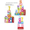 Wooden Number Building Block Early Education Counting Toy New Stacking Games Toys  For Kids