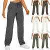 Женские походные брюки Водонепроницаемые спортивные брюки Эластичная талия Застежка-молния Много карманов Повседневные спортивные брюки