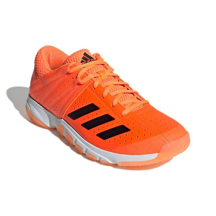 adidas Wucht P5.1 Прочные Нескользящие Низкие Бадминтонные Кроссовки Мужские Обувь Оранжево-Черные F99913