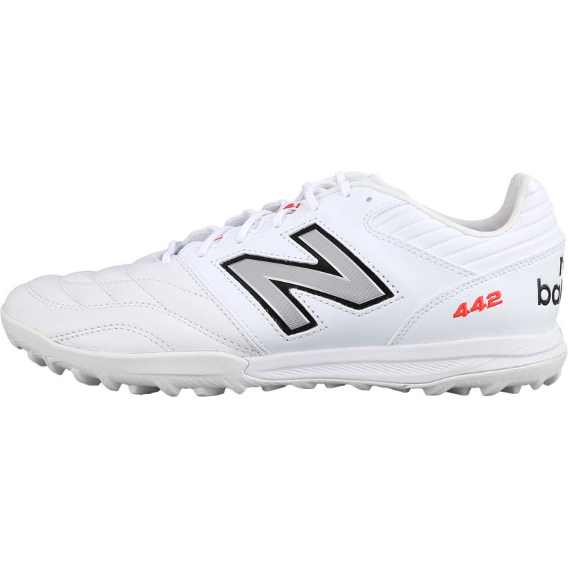 New Balance 442 V2 Pro TF Резиновые Шипы Амортизация Износостойкие Футбольные Бутсы Мужские Белые Кроссовки MS41TWT2-2E