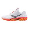 Теннисные кроссовки Wave Stealth 6 размера 2E, бело-черно-оранжевые, 26,5 см,