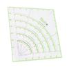 8 Inch Acrylic Quilting Ruler Multifunctional Clear Arcs Fans Quilt Circle Cutter Ruler for