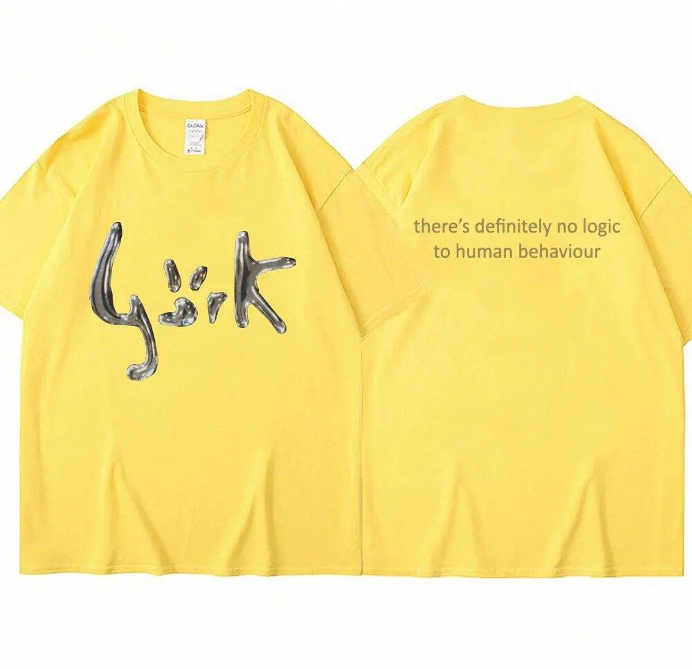 Футболка с изображением певицы Бьорк Хунман 90-х годов, повседневная готическая одежда, футболки с короткими рукавами, женская футболка унисекс в стиле хип-хоп, винтажная футболка большого размера