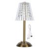 LED Table Lamp 3 Colors Stepless Dimmable Touch Control Rechargeable Crystal Desk Lamp Bedroom