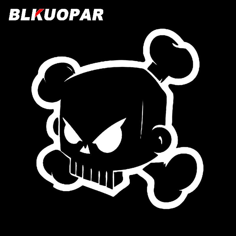 BLKUOPAR для Ken Block Череп Наклейки на Автомобиль Защита от Загрязнений и Царапин Модные Наклейки Мультяшный Стиль Декор Лобового Стекла и Багажника Автотовары