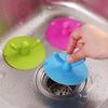 1pc Silicone Bathtub Floor Drain 3 Colors for Kitchen Bathroom Accessories Hair Stopper Portable
