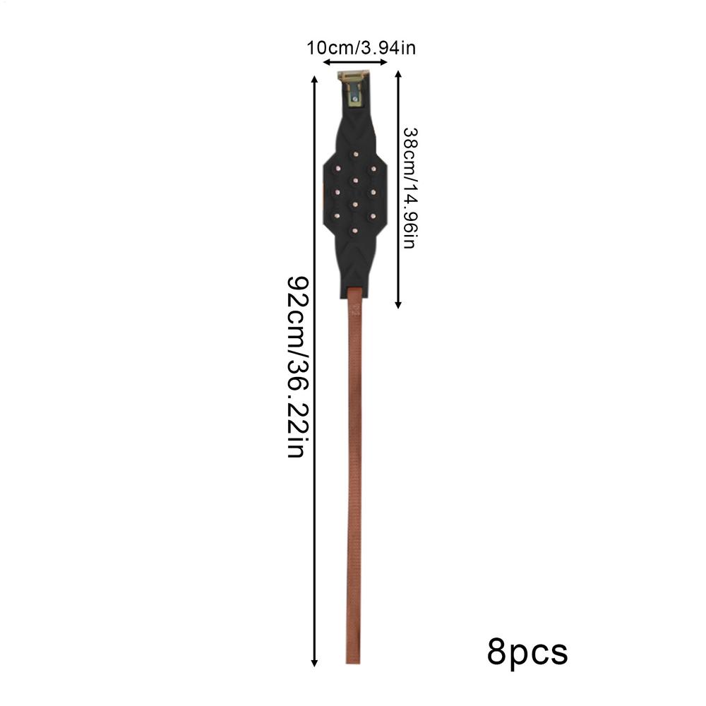 8 шт. Противоскользящие цепи для автомобильных шин, регулируемые, износостойкие, из ТПУ, цепи для снега для автомобильных шин, совместимые с шинами внедорожников 6,5-9,65 дюймов